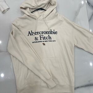 Abercrombie & Fitch Beige Hoodie for Men